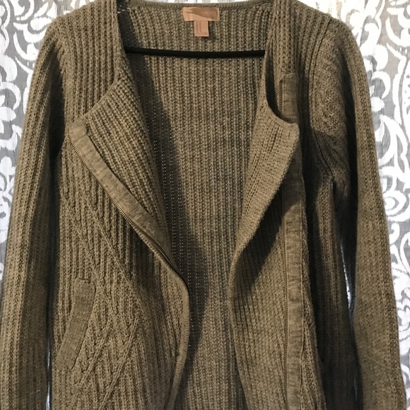 Forever 21 Grey Moto Sweater - Picture 6 of 7